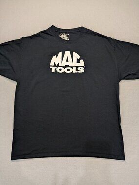 MAC Tools Mens XL Black Logo Automotive Mechanic Workwear Tee